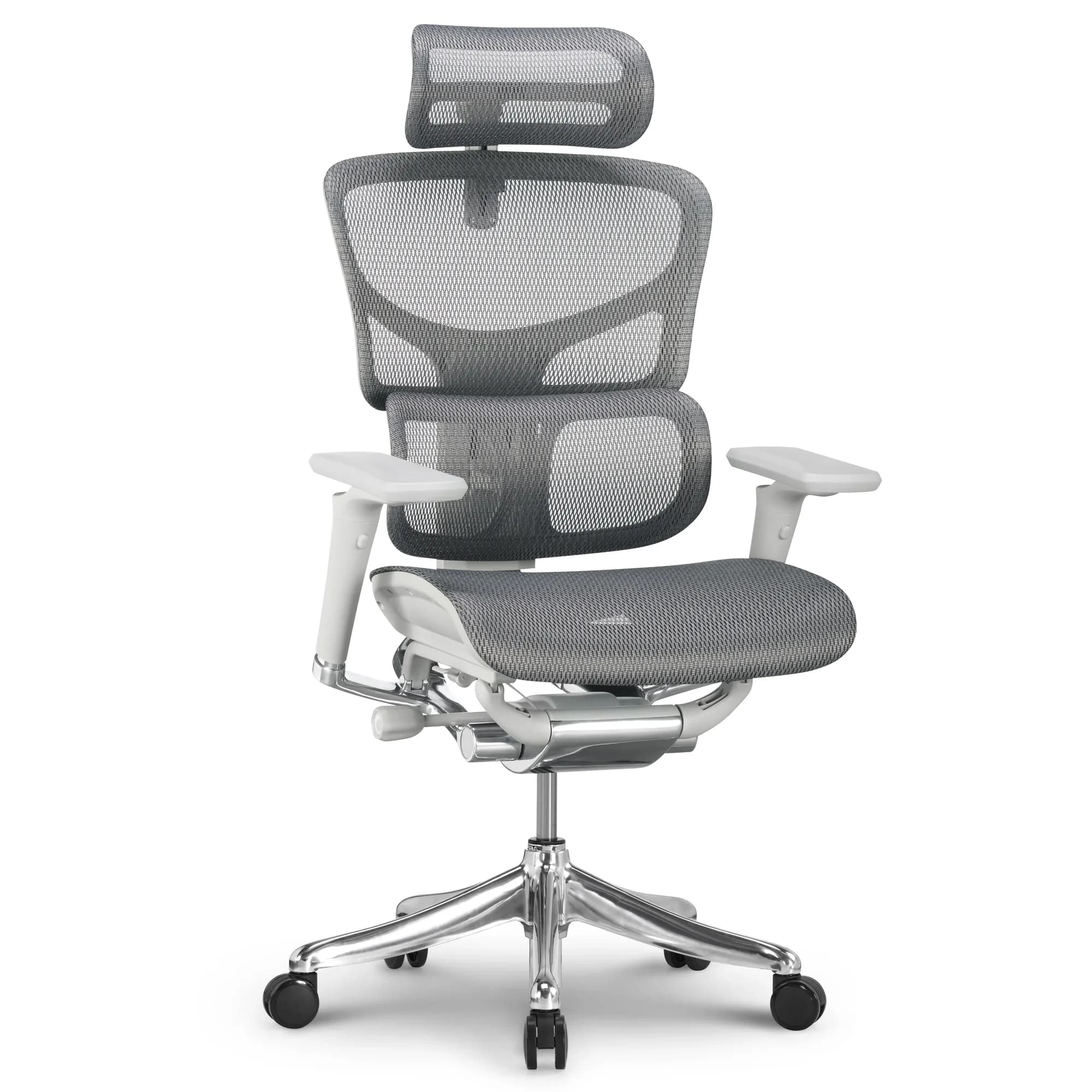 Silla ergonómica XTCv2 Alabaster - Malla Gris Claro